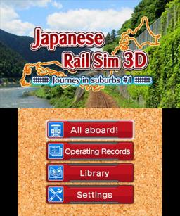 Japanese Rail Sim 3D: Journey in suburbs No. 1 Title Screen